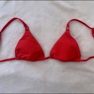 Red LA hearts (pacsun) bikini top